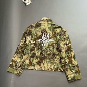 Reconstructed Vintage Japanese Military Camo Zip Up Jacket
